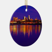 Kansas City Skyline Keramisch Ornament (Rechts)