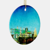 Kansas City Skyline Keramisch Ornament (Rechts)