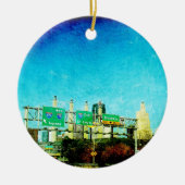 Kansas City Skyline Keramisch Ornament (Voorkant)