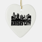 Kansas City Skyline Keramisch Ornament (Rechts)