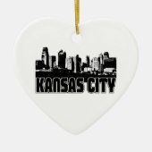Kansas City Skyline Keramisch Ornament (Voorkant)
