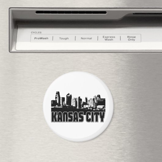 Kansas City Skyline Magneet (Insitu (Vaatwasser))