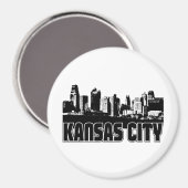 Kansas City Skyline Magneet (Voorkant / Achterkant)