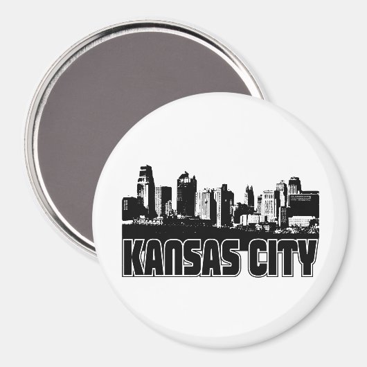 Kansas City Skyline Magneet (Voorkant / Achterkant)