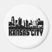 Kansas City Skyline Magneet (Voorkant)