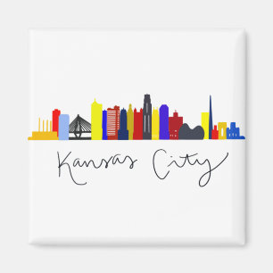 Kansas City Skyline Magneet