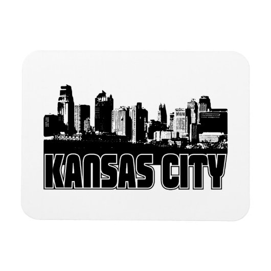 Kansas City Skyline Magneet (Horizontaal)