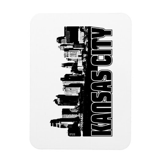 Kansas City Skyline Magneet (Verticaal)
