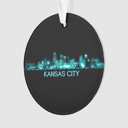 Kansas City Skyline Ornament (voorkant)
