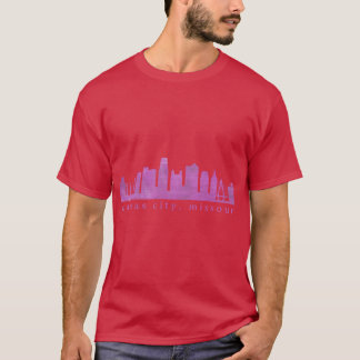 Kansas City Skyline Paint 4 T-shirt