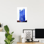Kansas City Skyline poster (Thuiskantoor)