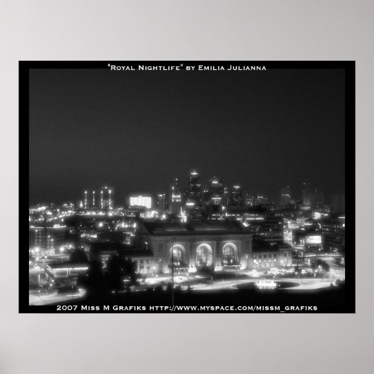 Kansas City Skyline Poster (Voorkant)