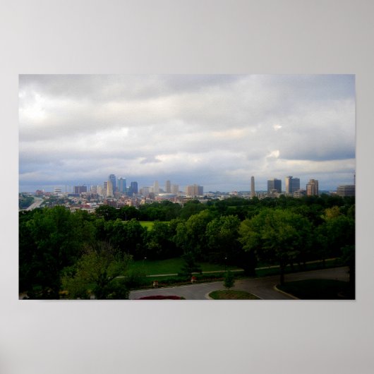 Kansas City Skyline Poster (Voorkant)