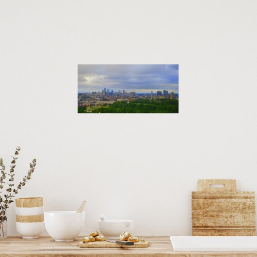 Kansas City Skyline Print (Keuken)