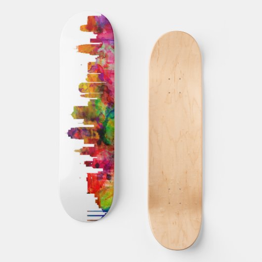 Kansas City Skyline Skateboard (Voorkant)