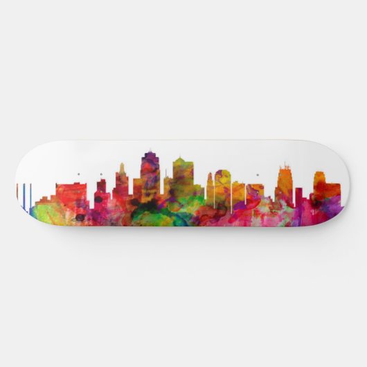 Kansas City Skyline Skateboard (Horizontaal)