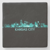 Kansas City Skyline Stenen Onderzetter (Voorkant)
