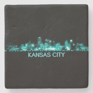 Kansas City Skyline Stenen Onderzetter