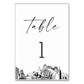 Kansas City Skyline Tafelnummer 3.5x5 Kaart (Voorkant)