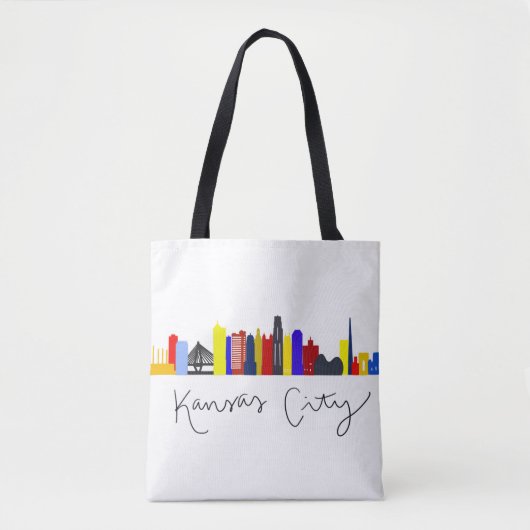 Kansas City Skyline Tote Bag (Voorkant)