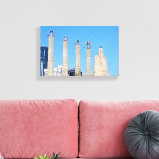 Kansas City Space Aliens Canvas Afdruk (Insitu (Woonkamer))