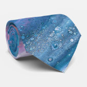 Kansas City Special 3 Cool Blue Abstract Stropdas (Opgerold)