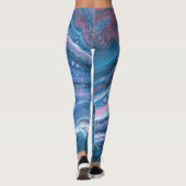 Kansas City Special 3 Cool Blue Abstracte Leggings (Achterkant)