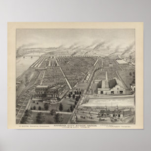 Kansas City Stock Yards, Kansas City, Kansas Poster