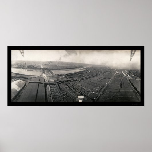 Kansas City Stockyards Foto 1907 Poster (Voorkant)