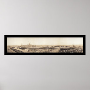 Kansas City StockYards Foto 1909 Poster