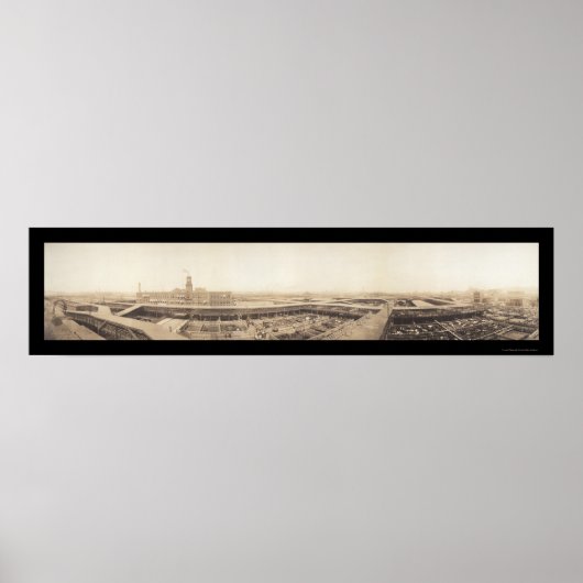 Kansas City StockYards Foto 1909 Poster (Voorkant)