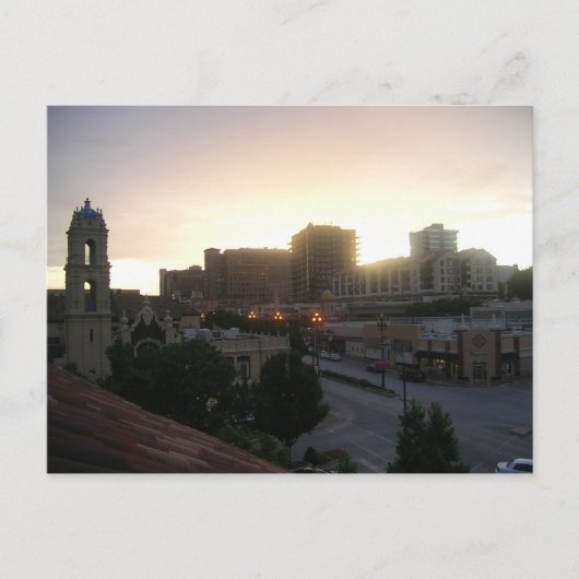 Kansas City Sunset Briefkaart (Voorkant)