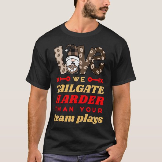 Kansas City Tailgater BBQ Grilling Schattige Tailg T-shirt (Voorkant)
