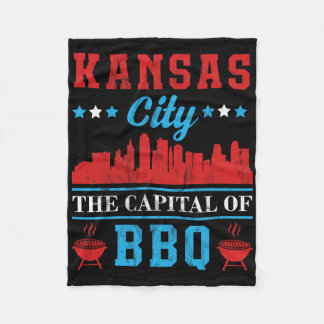 Kansas City the capital of Bbq Fleece Deken
