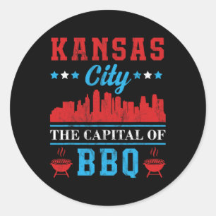 Kansas City the capital of Bbq Ronde Sticker