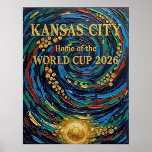 Kansas City Thuisbasis van de Wereldbeker 2026 Voe Poster