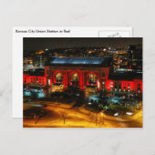 Kansas City Union Station in het Rode Briefkaart (Voorkant / Achterkant)