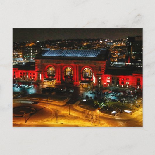 Kansas City Union Station in het Rode Briefkaart (Voorkant)
