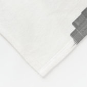 Kansas City Urban Skyline, zwart-wit Foto Fleece Deken (Hoek)