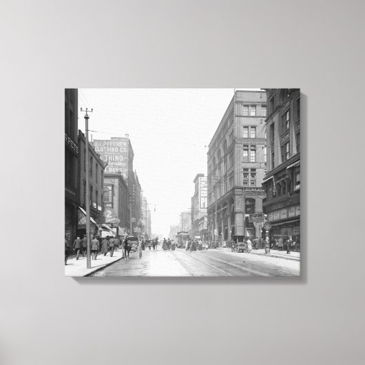  Kansas City Walnut Street Canvas Afdruk (Voorkant)