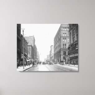 Kansas City Walnut Street Canvas Afdruk