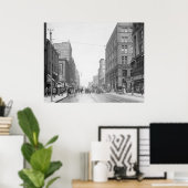  Kansas City Walnut Street in 1906 Poster (Thuiskantoor)