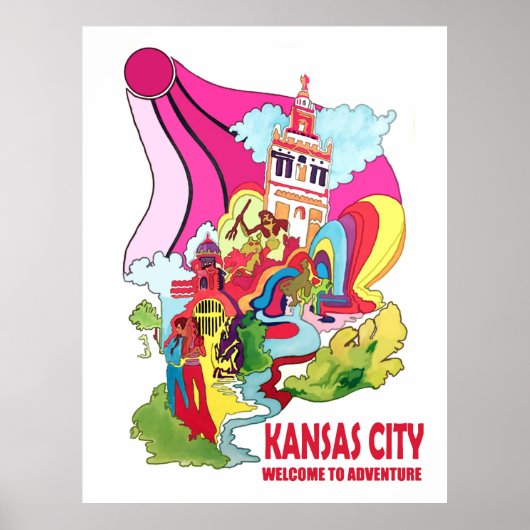 Kansas City, welkom in hippy avontuur Poster (Voorkant)