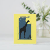 Kansas City Zoo Missouri Giraffe Briefkaart (Staand voorkant)