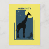 Kansas City Zoo Missouri Giraffe Briefkaart (Voorkant)