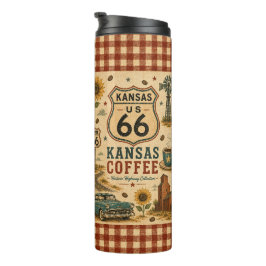 Kansas Coffee Run Route 66 Stijl Thermosbeker