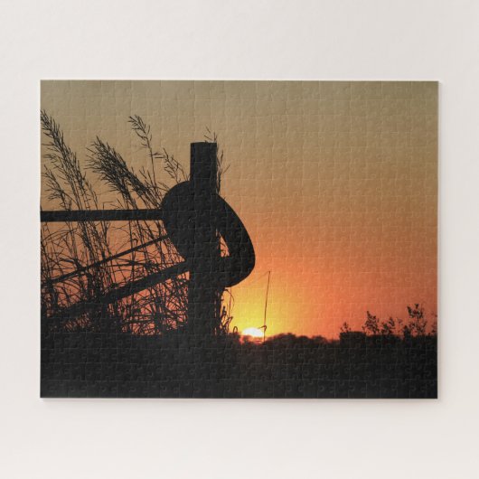 Kansas Colorful Sunset Legpuzzel (Horizontaal)