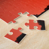 Kansas Colorful Sunset met Clouds Puzzle Legpuzzel (Zijkant)