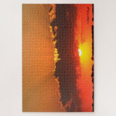 Kansas Colorful Sunset met Clouds Puzzle Legpuzzel (Verticaal)
