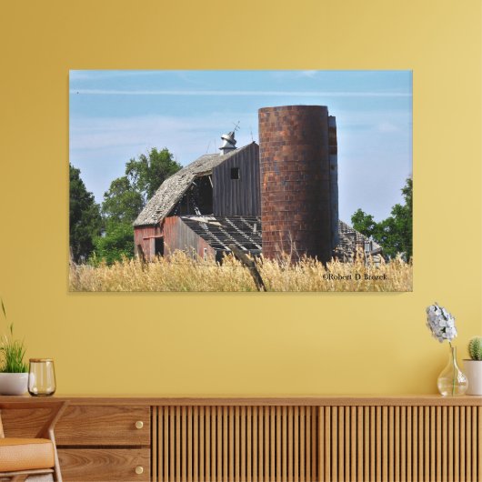 Kansas Country Barn Canvas Afdruk (Insitu (Woonkamer))